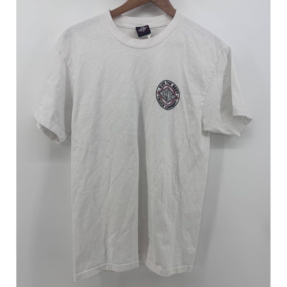 Independent Truck Company T-Shirt Men Medium White Built To Grind Skateboarding